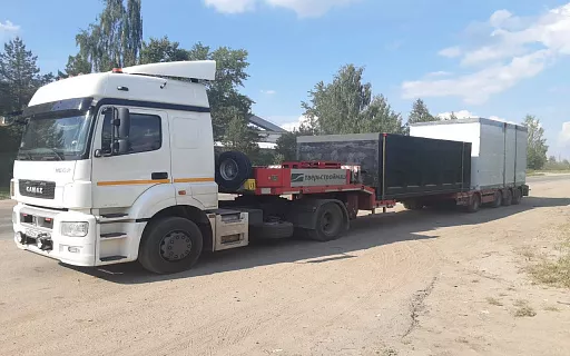 перевозка экскаваторов трал аренда фото