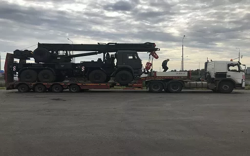 перевозка бульдозера на трале фото