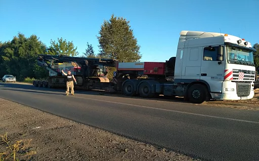 транспортировка тяжеловестного груза фото